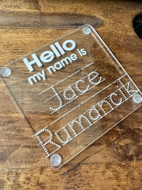 Acrylic Name Tracing Board