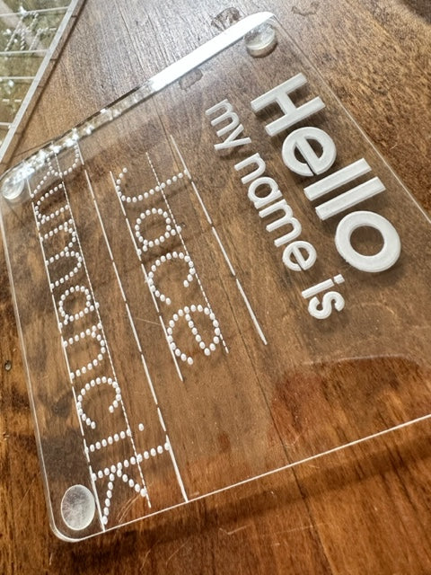 Acrylic Name Tracing Board