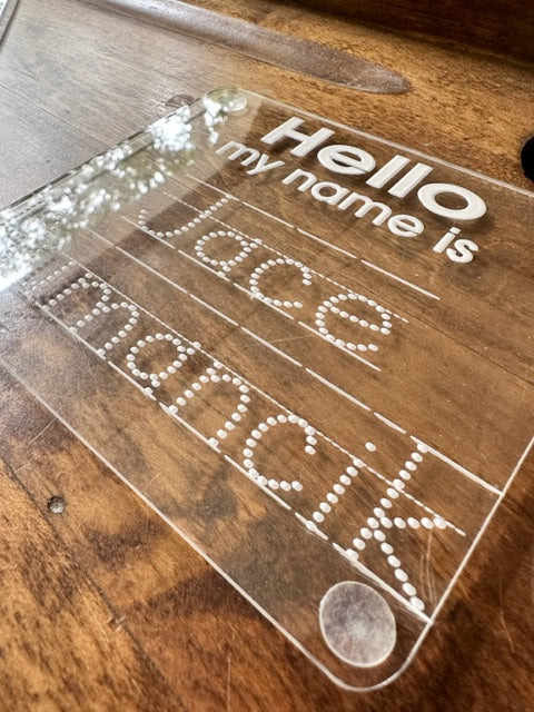 Acrylic Name Tracing Board