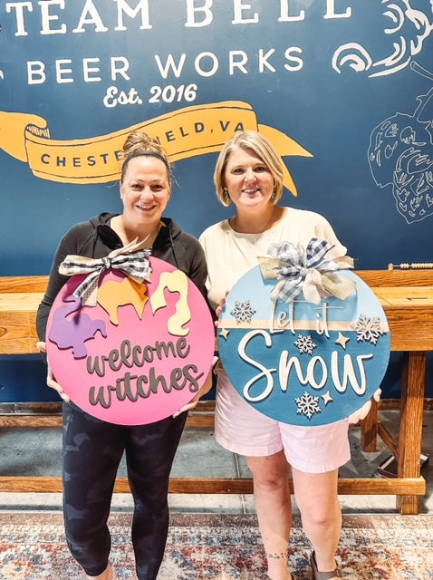 Private Workshop - Enon Elementary Door Hanger Workshop - 10/6 - 4:30pm - The Taphouse at River's Bend