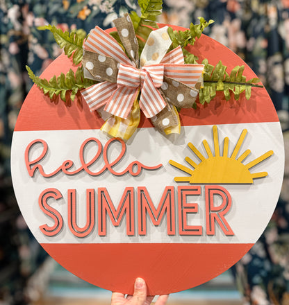 18" Summer Door Hangers (Click for Options!)