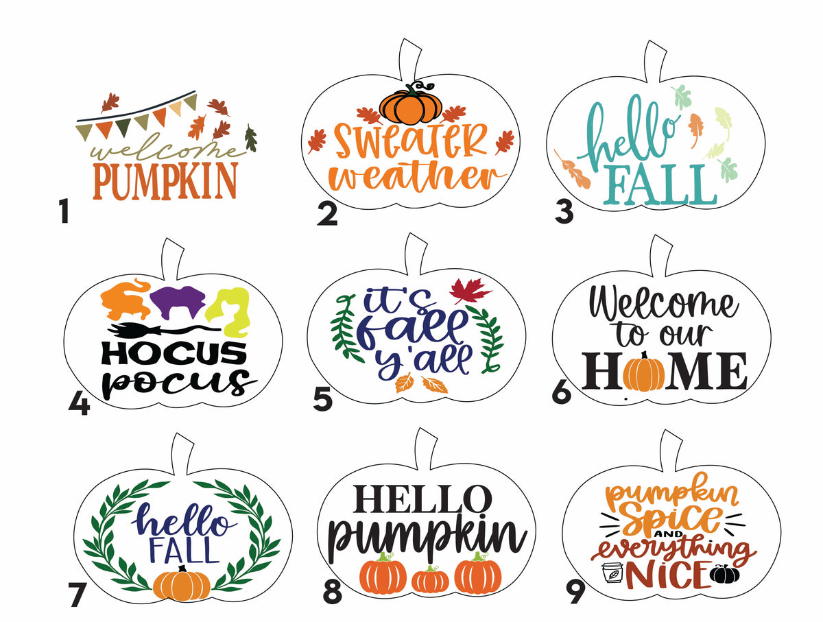 DIY Shiplap Pumpkin Door Hanger Kit