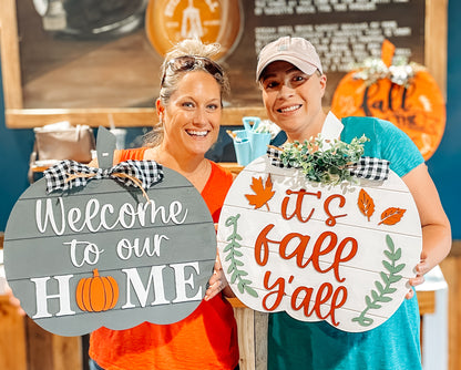DIY Shiplap Pumpkin Door Hanger Kit
