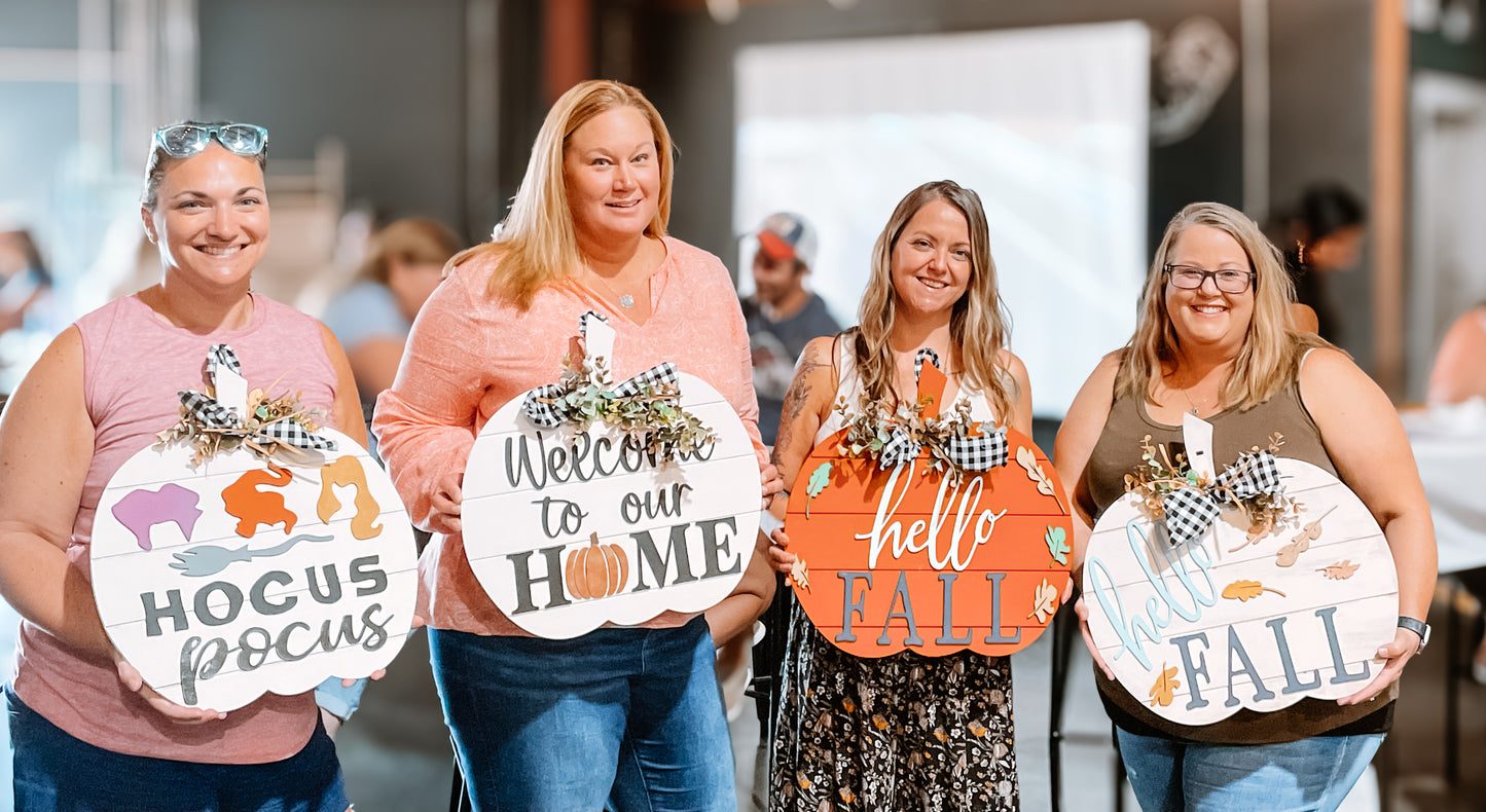 DIY Shiplap Pumpkin Door Hanger Kit