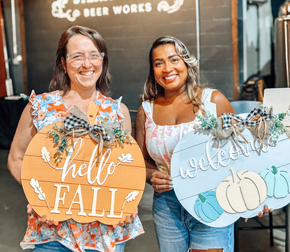 DIY Shiplap Pumpkin Door Hanger Kit