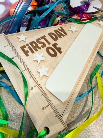 First Day of School Pennant Sign