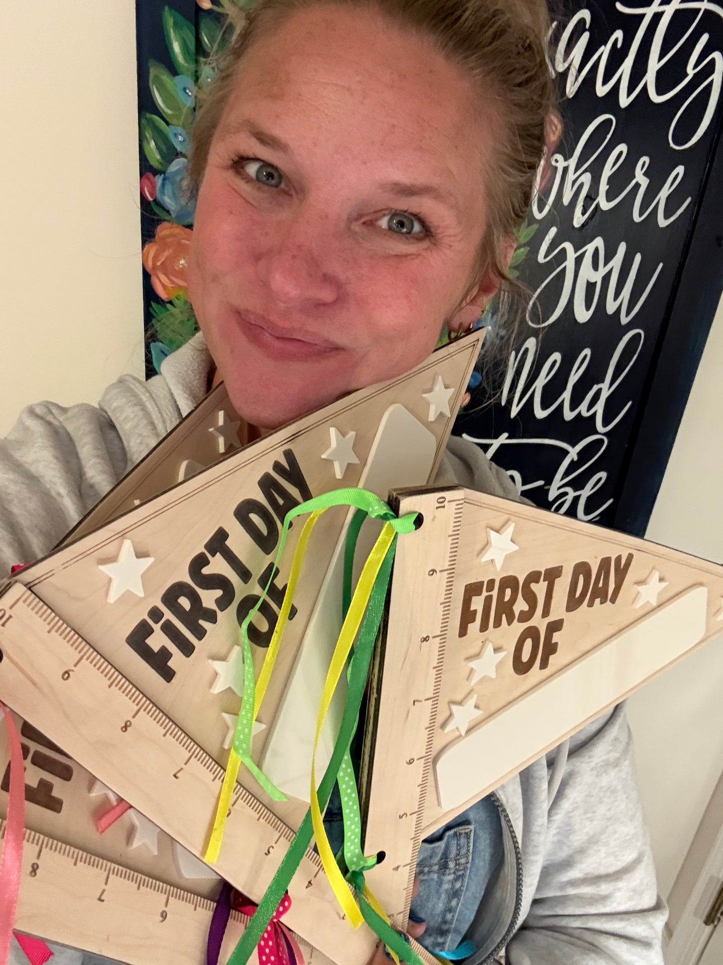 First Day of School Pennant Sign