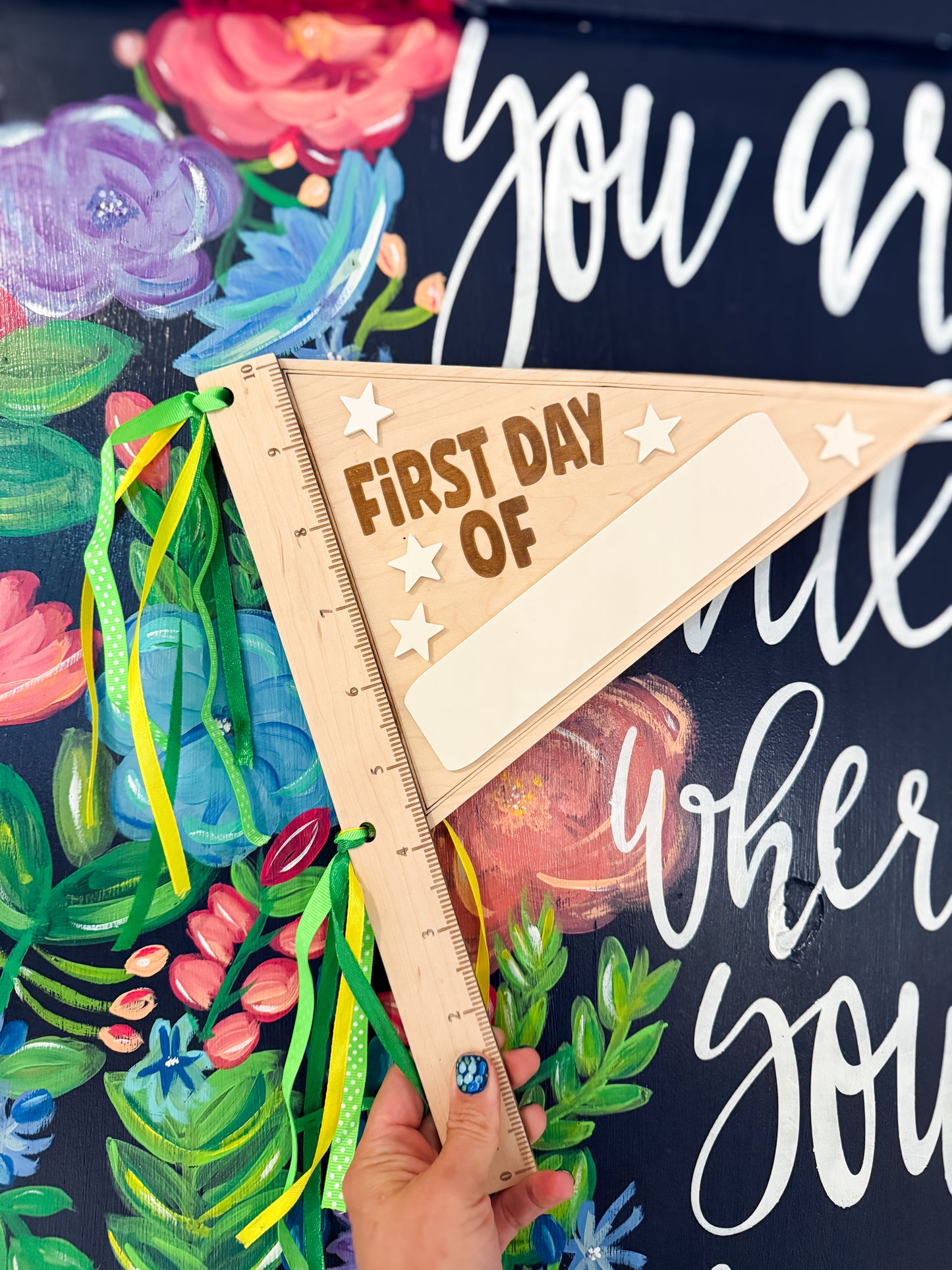 First Day of School Pennant Sign