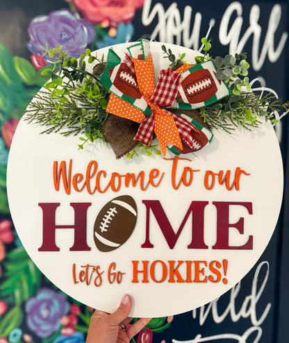 School Spirit Door Hanger – Choose Your School!