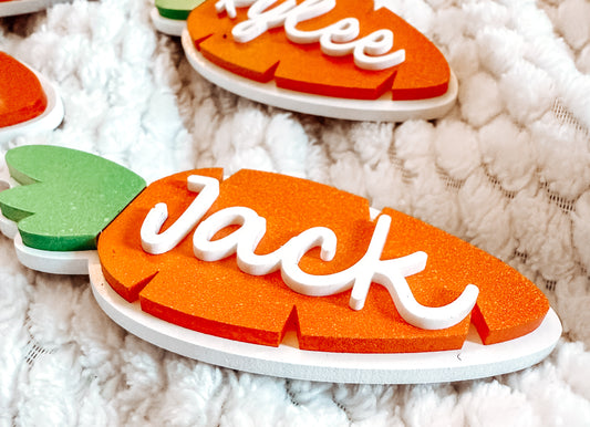 Easter Basket Tag- Easter Basket Name Tag - Spring Basket Tag