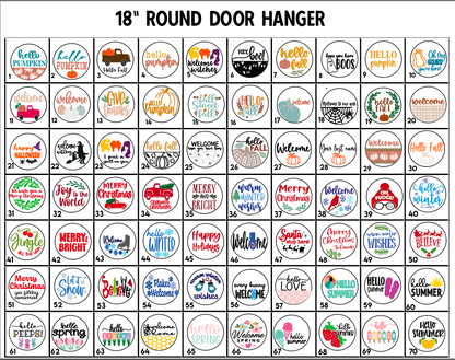 18" DIY Door Hanger Kits - 130 Designs Available!
